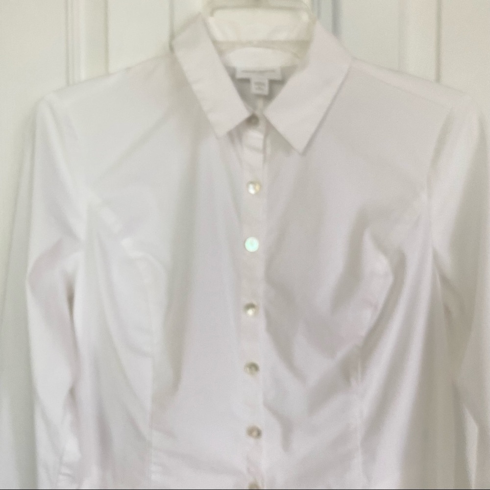 J. Jill stretch cotton button down Tunic - Picture 3 of 9